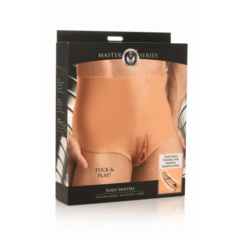 Накладна вагіна Master Series Silicone Vagina + Jot Panties - Large