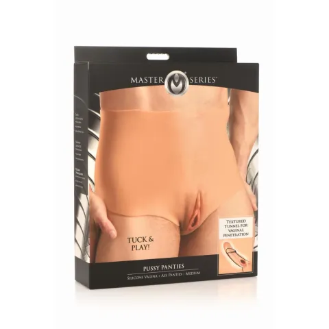 Overhead Vagina Master Series Силиконовая вагина + трусики для ягодиц — средняя