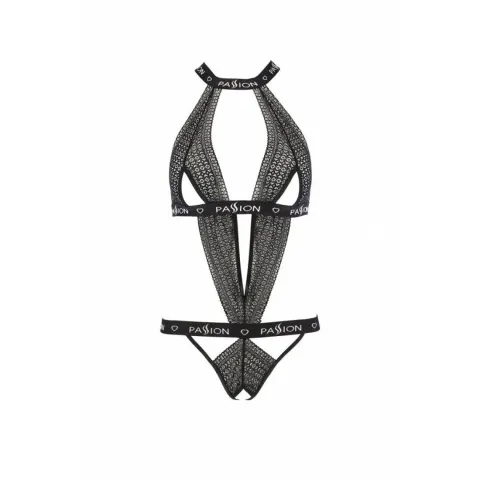 Напівпрозоре боді з вирізами Passion Exclusive Mirajane Body black S/M, black