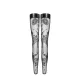 Панчохи без миска Noir Handmade F243 Tulle stockings with patterned flock embroidery, M