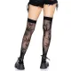 Чулки с рисунком Leg Avenue 420 Net, до бедра, черные