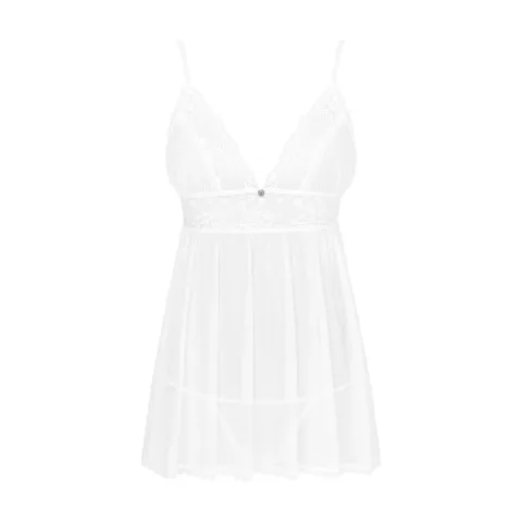Пеньюар і трусики Obsessive Heavenlly babydoll & thong M/L