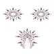 Пестіс з кристалів Petits Joujoux Gloria set of 3 - Black/Pink, прикраса на груди та вульву