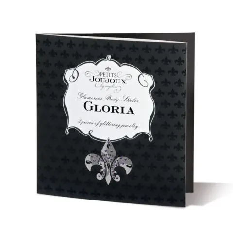 Пестис сделан из кристаллов Petits Joujoux Gloria набор из 3 штук — зелёный/синий, украшения для груди и вульвы
