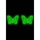 Пестис-метелики з кристалів Leg Avenue Chrysallis nipple sticker, наліпки, світяться у темряві