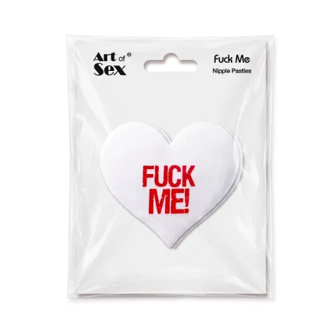 Пестис-сердечка Art of Sex - Fuck me, білий