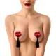 Пестис-сердечки з кісточками Art of Sex - Sparkling Hearts, червоний