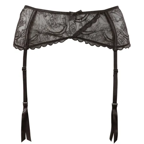 Пояс для чулок — 2340011 Cottelli Collection Suspender Belt, черный, размер S