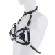 Нагрудная ремня LOCKINK SEVANDA Queen Chest Harness со съемным бюстгальтером, черная, со съемными застежками