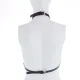 Нагрудная ремня LOCKINK SEVANDA Queen Chest Harness со съемным бюстгальтером, черная, со съемными застежками