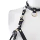Нагрудная ремня LOCKINK SEVANDA Queen Chest Harness со съемным бюстгальтером, черная, со съемными застежками