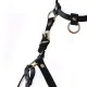 Нагрудная ремня LOCKINK SEVANDA Queen Chest Harness со съемным бюстгальтером, черная, со съемными застежками