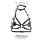 Нагрудная ремня LOCKINK SEVANDA Queen Chest Harness со съемным бюстгальтером, черная, со съемными застежками