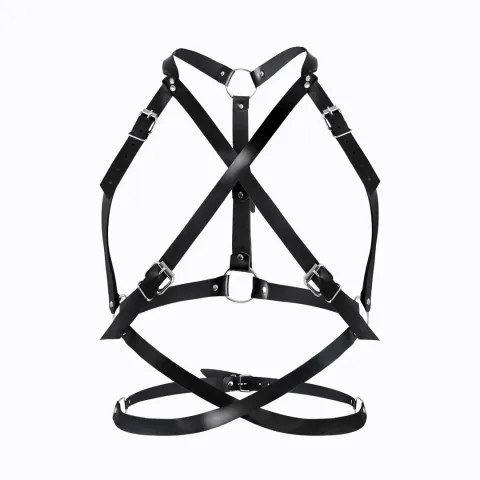 Женская портупея Art of Sex — Agnessa Leather harness, черная, XS–M
