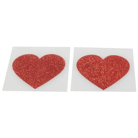 Прикраса для сосків - Cottelli Collection Nipple Sticker Heart