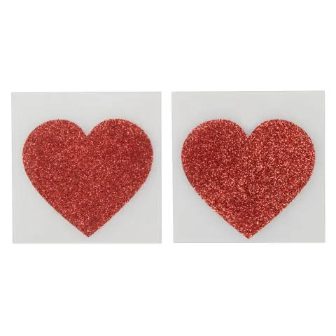 Прикраса для сосків - Cottelli Collection Nipple Sticker Heart