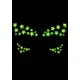 Прикраса-зірочки для тіла Leg Avenue Celeste face jewels sticker, наліпки, світяться у темряві