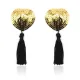 Украшения для сосков — Toyz4lovers Heart Shine Nipples Tassels, золотые