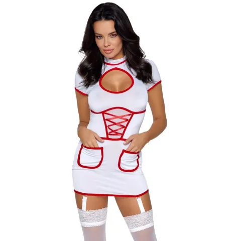 Рольовий костюм медсестри - Cottelli Costumes, білий, XL