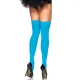 Leg Avenue Nylon Thighs Neon Blue, неоновые чулки One Size