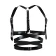 Кожаная портупея Art of Sex — Melani Leather harness, черная, XS–M