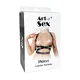 Кожаная портупея Art of Sex — Melani Leather harness, черная, XS–M