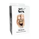 Кожаный набор из портупеи и подвязок Art of Sex — Venecia, размер XS–2XL, цвет: черный