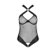 Сетчатый боди с халтером Passion Amanda Body S/M, черный