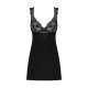 Обсессивная Донна Дрим babydoll M/L Чёрная кружевная рубашка