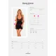 Обсессивная Донна Дрим babydoll M/L Чёрная кружевная рубашка