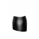 Skirt Noir ручной работы F305 Legacy, S, чёрный, мини, латексный стиль, асимметричный крой