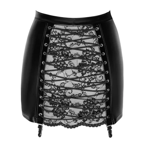 Спідниця Noir Handmade F341 Powerwetlook и кружевная юбка - M