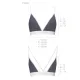 Спортивний топ з подвійними бретелями Passion PS007 TOP M, dark grey