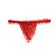 Набор Intt BRAZILIAN PANTY RED: трусики на резинке размеров S–XL с жемчужным кольцом + клубничная смазка