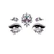 Стрази-прикраси для обличчя Leg Avenue Verity face jewels sticker, наліпки
