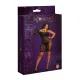 Сукня-бодістокінг Moonlight Plus Model 05 XL-XXXL Black, закрите одне плече та рукав