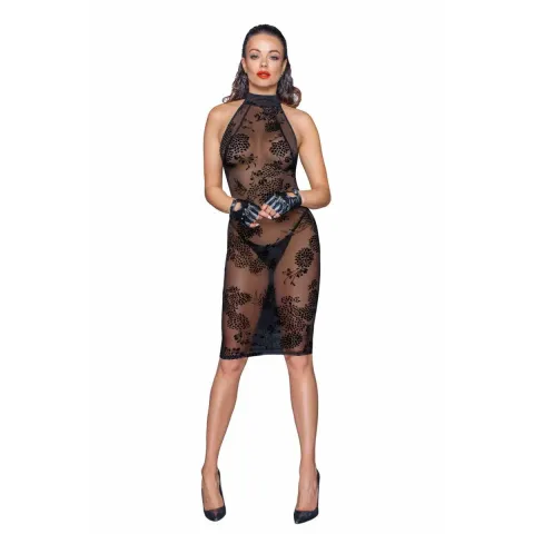 Сукня Noir Handmade F240 из миди платья из тюлю с бархатными лямками, L