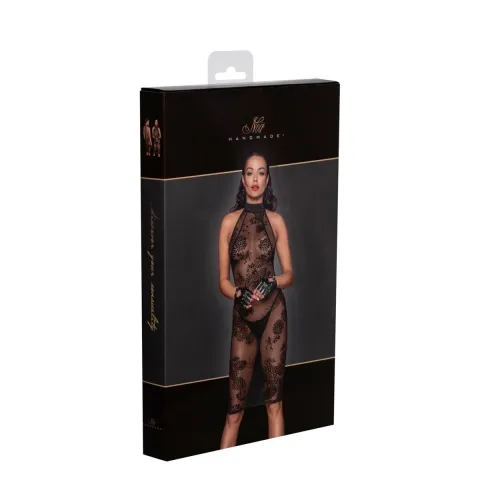 Сукня Noir Handmade F240 из миди платья из тюлю с бархатными лямками, L