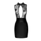 Сукня Noir Handmade F241 Короткое платье с юбкой powerwetlook и топом из тюля, S
