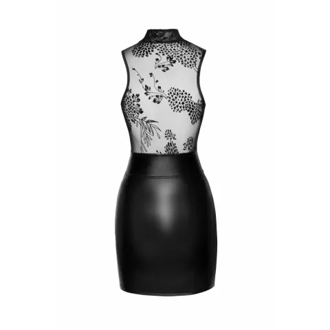 Сукня Noir Handmade F241 Короткое платье с юбкой powerwetlook и топом из тюля, S