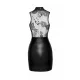 Сукня Noir Handmade F241 Short dress with powerwetlook skirt and tulle top, XL