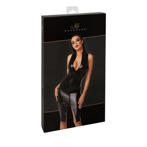 Платье Noir Handmade F337 Powerwetlook midi - 3XL