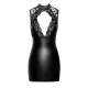 Платье Noir ручной работы F343 Powerwetlook и кружевная мини-юбка — XL