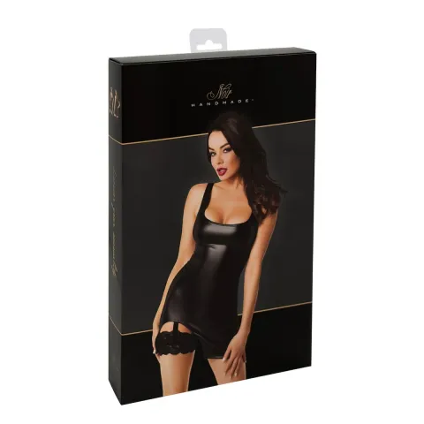 Сукня Noir Handmade F344 Powerwetlook dress with garter - XXL