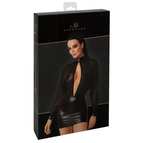 Noir ручной работы F348 Powerwetlook и платье из тюля — 5XL