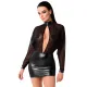 Noir ручной работы F348 Powerwetlook и платье из тюля — 6XL