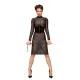Сукня з мокрим ефектом Noir Handmade F182 Classic dress made of elastic tulle, XL
