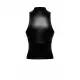 Top Noir Handmade F324 Glam, XL, чёрный, неуздок, на молнии, виниловые вставки, стойкий воротник