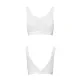 Топ з прозорою вставкою Passion PS002 TOP XL, white