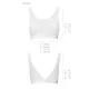 Топ з прозорою вставкою Passion PS002 TOP XL, white